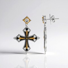 Orecchini in argento con Zircone (Dallas Prince Designs)