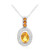 Madeira Citrine Silver Necklace