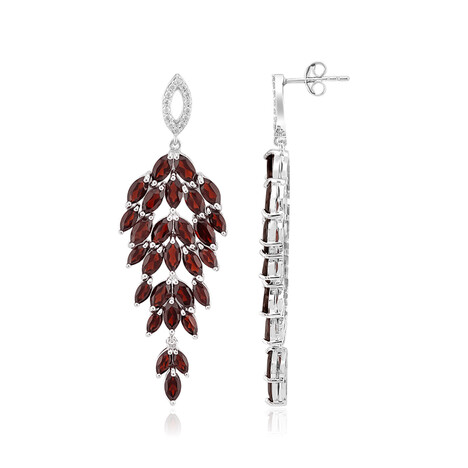 Orecchini in argento con Granato