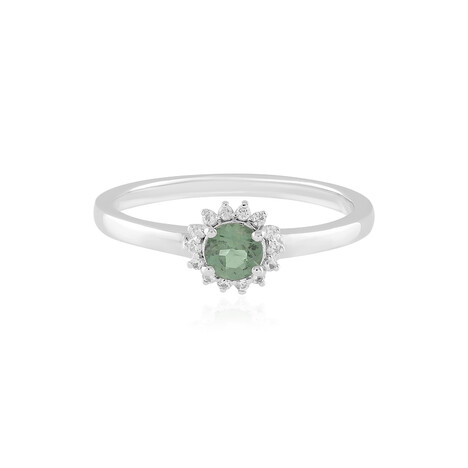 Chrom-Apatit-Silberring