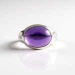 Anello in argento con Ametista Zambiana (de Melo)