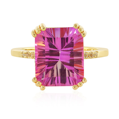 Zilveren ring met een Verjaardag Topaas