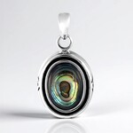 Ciondolo in argento con Conchiglia Abalone (Art of Nature)
