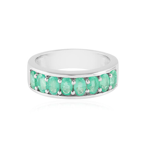 Anello in argento con Smeraldo Russo