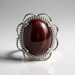 Anello in argento con Thulite