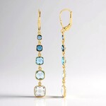 Orecchini in argento con Quarzo Bianco (KM by Juwelo)