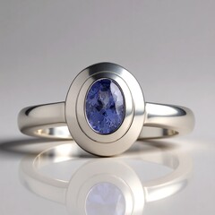 Anello in argento con Tanzanite