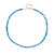 Collana in argento con Apatite Blu Neon