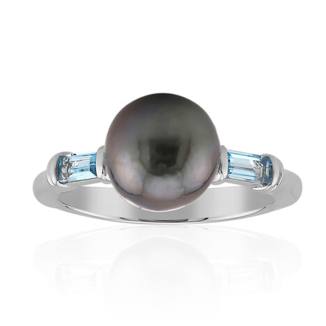 Tahitian Pearl Silver Ring (TPC)