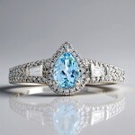 Anello in oro con Tormalina Paraíba (CIRARI)