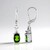 Orecchini in argento con Diopside Russo
