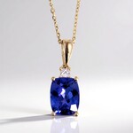 Collana in oro con Tanzanite AAA (CIRARI)