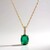 Collana in oro con Smeraldo Zambia AAA