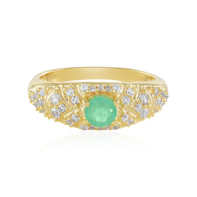 Anello in argento con Smeraldo Etiope