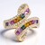 Anello in oro con Zaffiro Fancy (CIRARI)