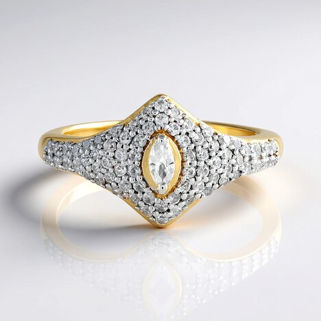 Bague en argent et Zircon