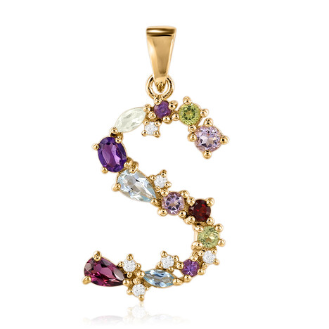 Edelstein-Silberanhänger