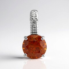 Ciondolo in argento con Sfalerite