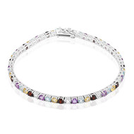 Edelstein-Silberarmband
