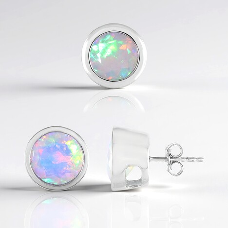 Parure in argento con Opale di Welo AAA (de Melo Essence)
