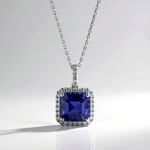 Collana in oro con Tanzanite AAA (CIRARI)