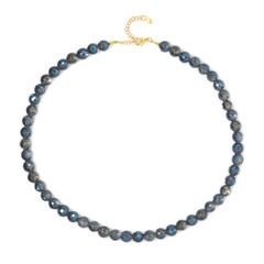Collar en plata con Cuarzo Místico azul