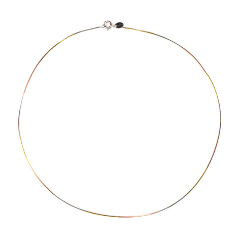 Omega-Silberhalsreif (MONOSONO COLLECTION)