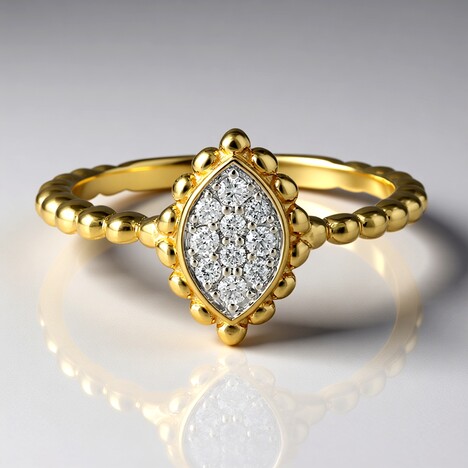 Anello in oro con Diamante SI1 (G) (Annette)