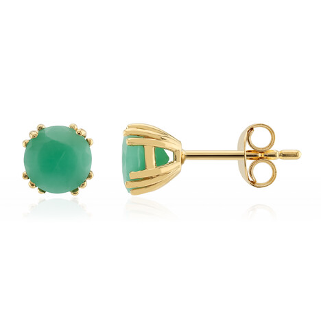Orecchini in argento con Smeraldo Brasiliano