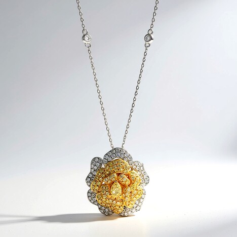 Collana in oro con Diamante Giallo SI2 (CIRARI)