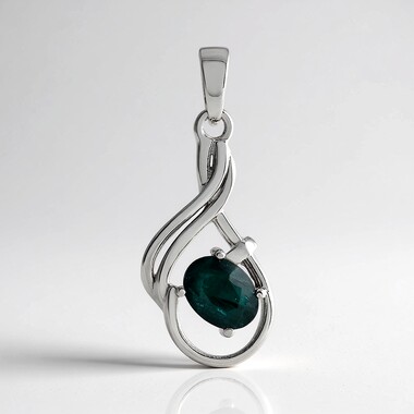 Grandidierite Silver Pendant