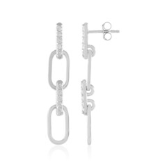 Boucles d'oreilles en argent et Zircon (de Melo)