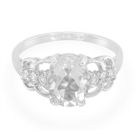 Anillo en plata con Petalita