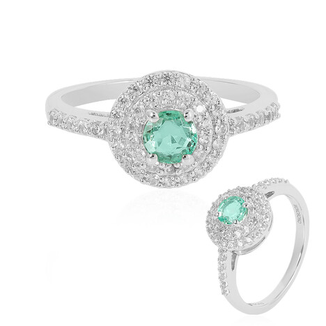 Anillo en plata con Esmeralda de Colombia (MONOSONO COLLECTION)