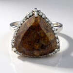 Anello in argento con Quarzo Dinosauro