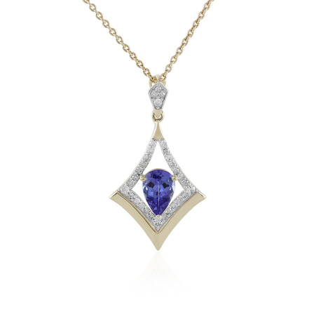 Collier en or et Tanzanite AAA (de Melo)