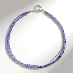 Collana in argento con Tanzanite