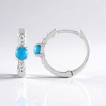 Orecchini in argento con Turchese Sleeping Beauty (Faszination Türkis)