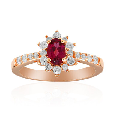 Anello in argento con Granato Malaya