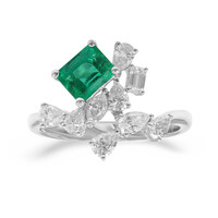 Bague en or et Emeraude de Colombie (CIRARI)