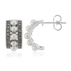 Orecchini in argento con Perla d'Acqua Dolce Argentata