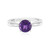 Sibirischer Amethyst-Silberring