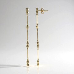 Orecchini in oro con Diamante Champagne I2 (de Melo Gold)