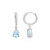 Sky Blue Topaz Silver Earrings