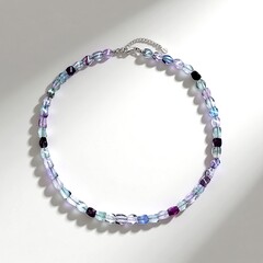 Collana in argento con Fluorite Bicolore