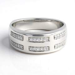 Anello in argento con Zaffiro Bianco