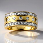 Anello in oro con Diamante IF (D) (Annette)