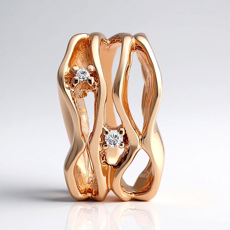 Ciondolo in argento con Diamante Rose de France SI1 di Argyle (Annette)