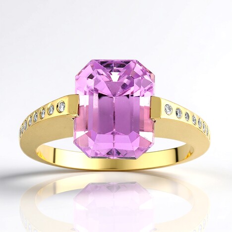 Anello in oro con Kunzite Patroke (de Melo)