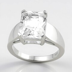 Anello in argento con Danburite